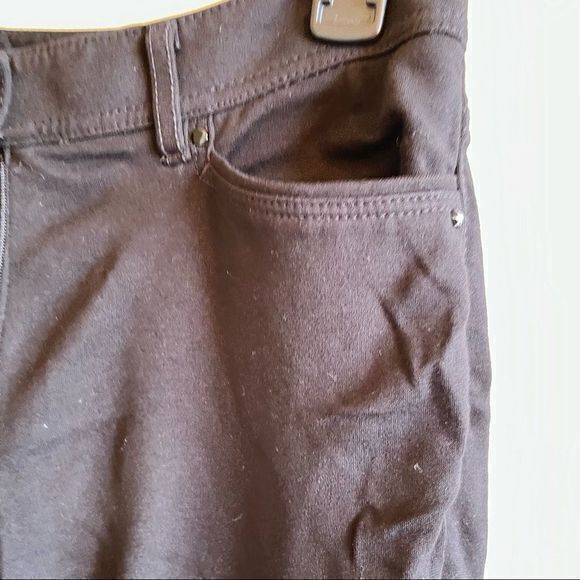 WHBM White House Black Market SLIM LEG PONTE BLACK PANTS SIZE 2 - Picture 11 of 11